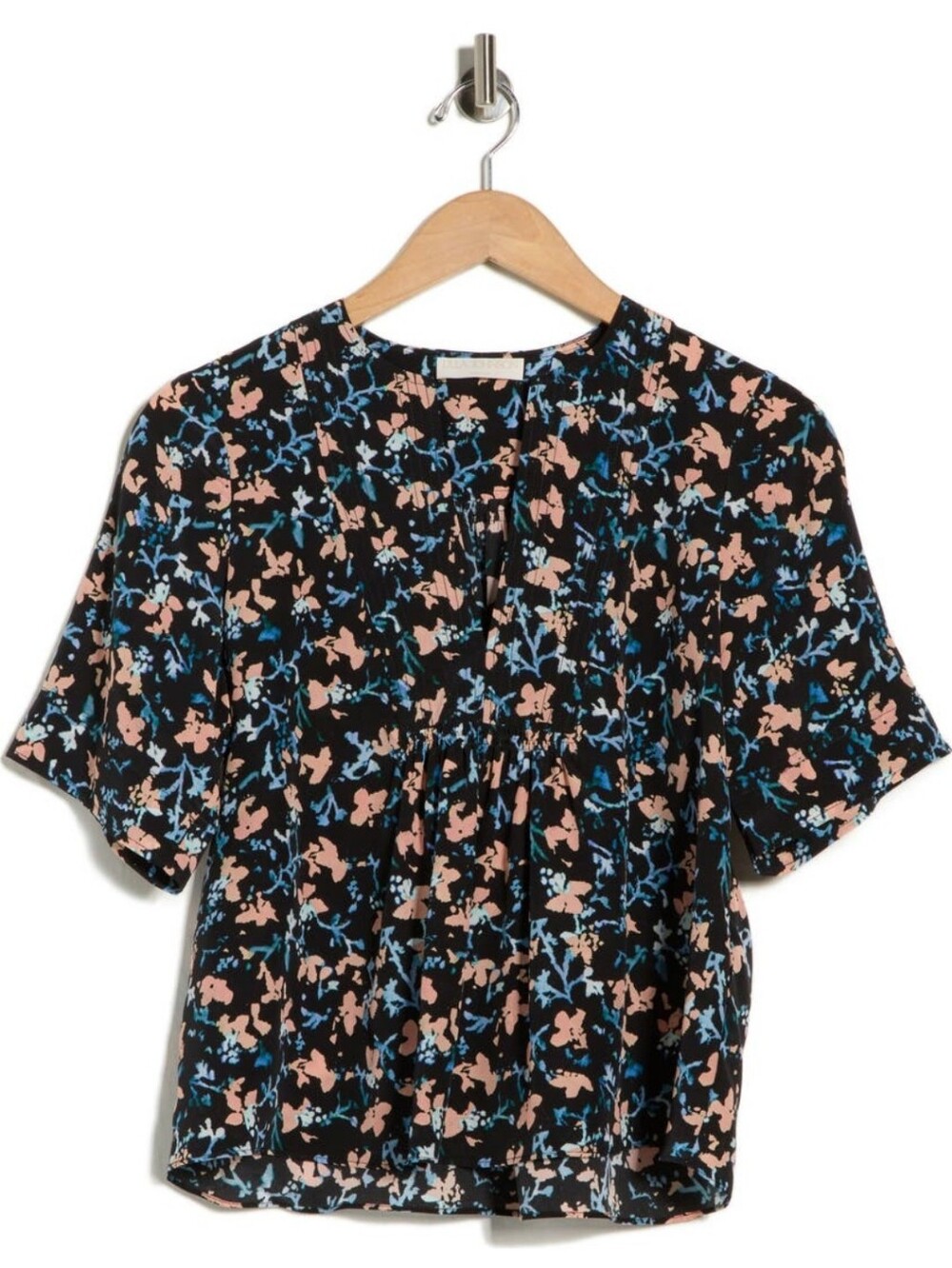 NWT Ulla Johnson Calla 100% Silk Floral Blouse Nocturne Size 14